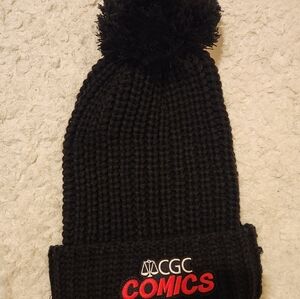CGC Comics Black Knit Beanie with Red Logo